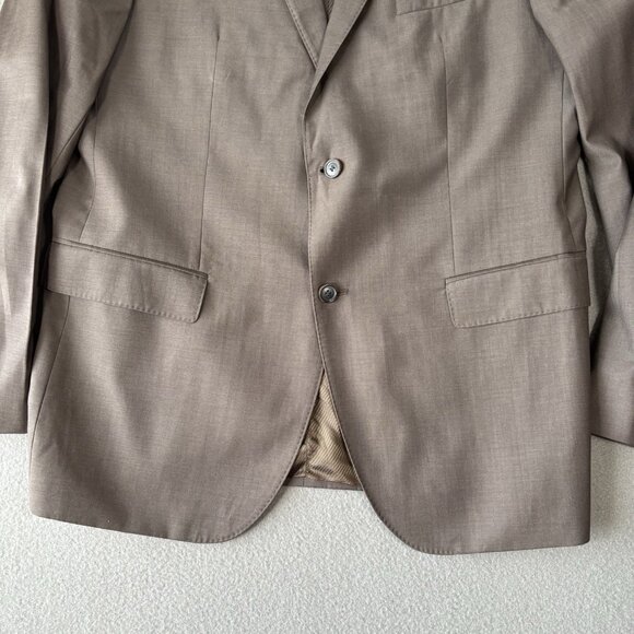 Hugo Boss Blazer Jacket Mens 44R 100% Virgin Wool Guabello Italy Super 130s Suit - Picture 5 of 16
